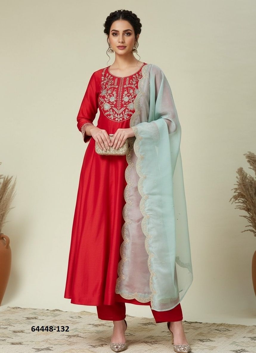 HOF 131 - Catalog # 64448 (Set of 2 Readymade Salwar Suits)