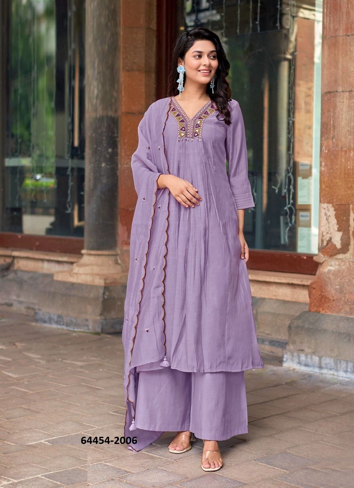 STREET WEAR - Catalog # 64454 (Set of 6 Readymade Salwar Suits) STREET WEAR - Catalog # 64454 (Set of 6 Readymade Salwar Suits)