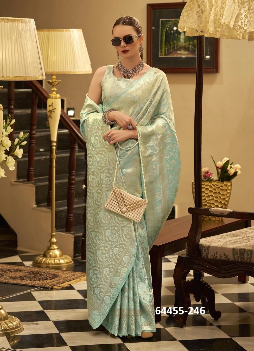 SHELLA SILK - Catalog # 64455 (Set of 6 Sarees) SHELLA SILK - Catalog # 64455 (Set of 6 Sarees)