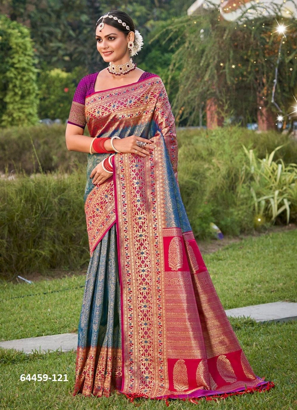 GAURI 2 - Catalog # 64459 (Set of 3 Sarees) GAURI 2 - Catalog # 64459 (Set of 3 Sarees)