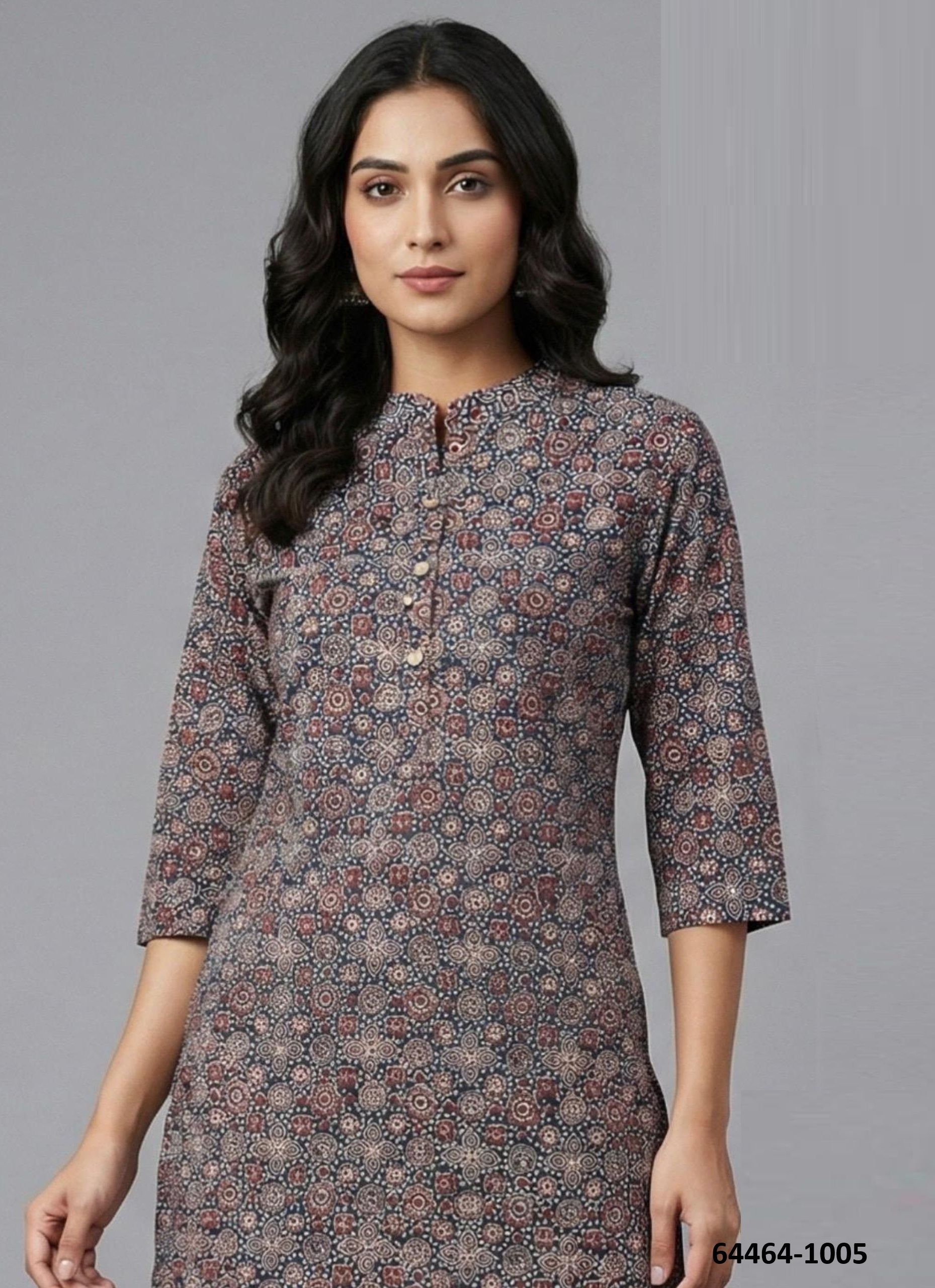 ROSHNI - Catalog # 64464 (Set of 6 Readymade Women's Kurtis / Tops) ROSHNI - Catalog # 64464 (Set of 6 Readymade Women's Kurtis / Tops)