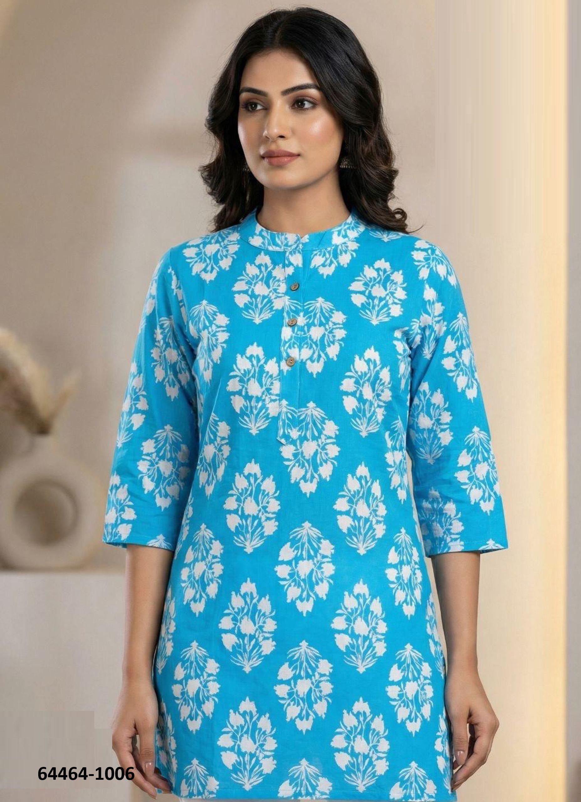 ROSHNI - Catalog # 64464 (Set of 6 Readymade Women's Kurtis / Tops) ROSHNI - Catalog # 64464 (Set of 6 Readymade Women's Kurtis / Tops)