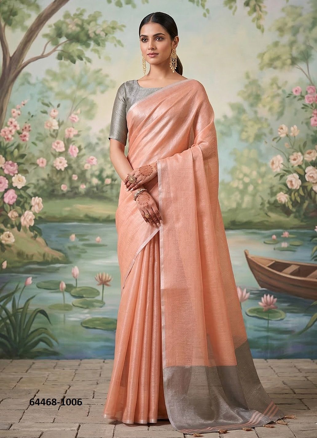 VRINDAVAN - Catalog # 64468 (Set of 6 Sarees) VRINDAVAN - Catalog # 64468 (Set of 6 Sarees)