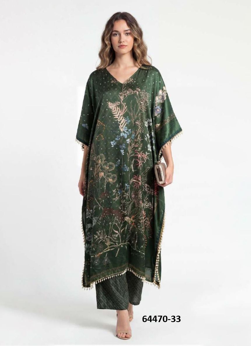 KAFTAN CO-ORD SET VALUE ADDITION 5 - Catalog # 64470 (Set of 6 Tops With Bottoms) KAFTAN CO-ORD SET VALUE ADDITION 5 - Catalog # 64470 (Set of 6 Tops With Bottoms)