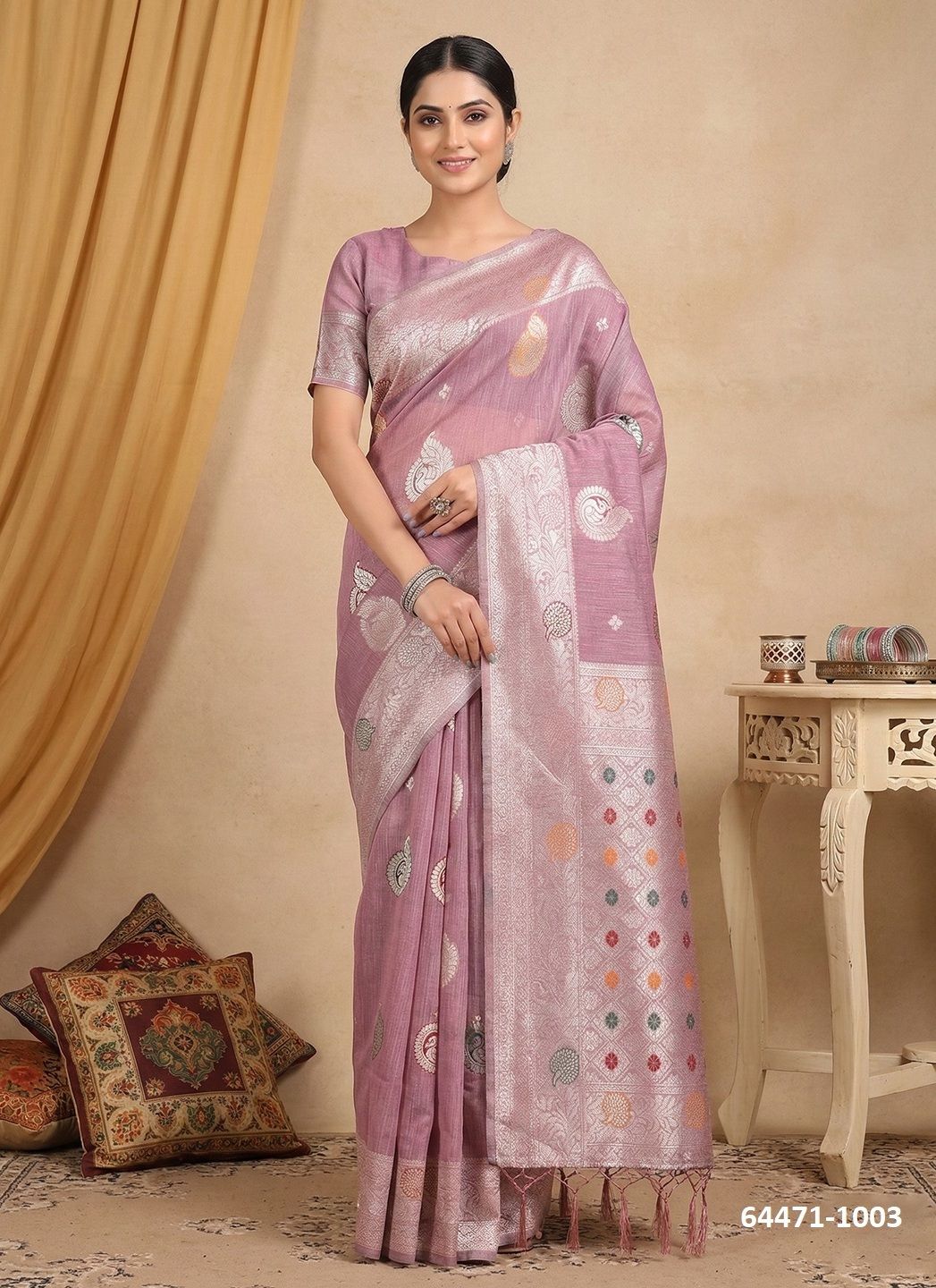 RIWAAZ - Catalog # 64471 (Set of 6 Sarees)