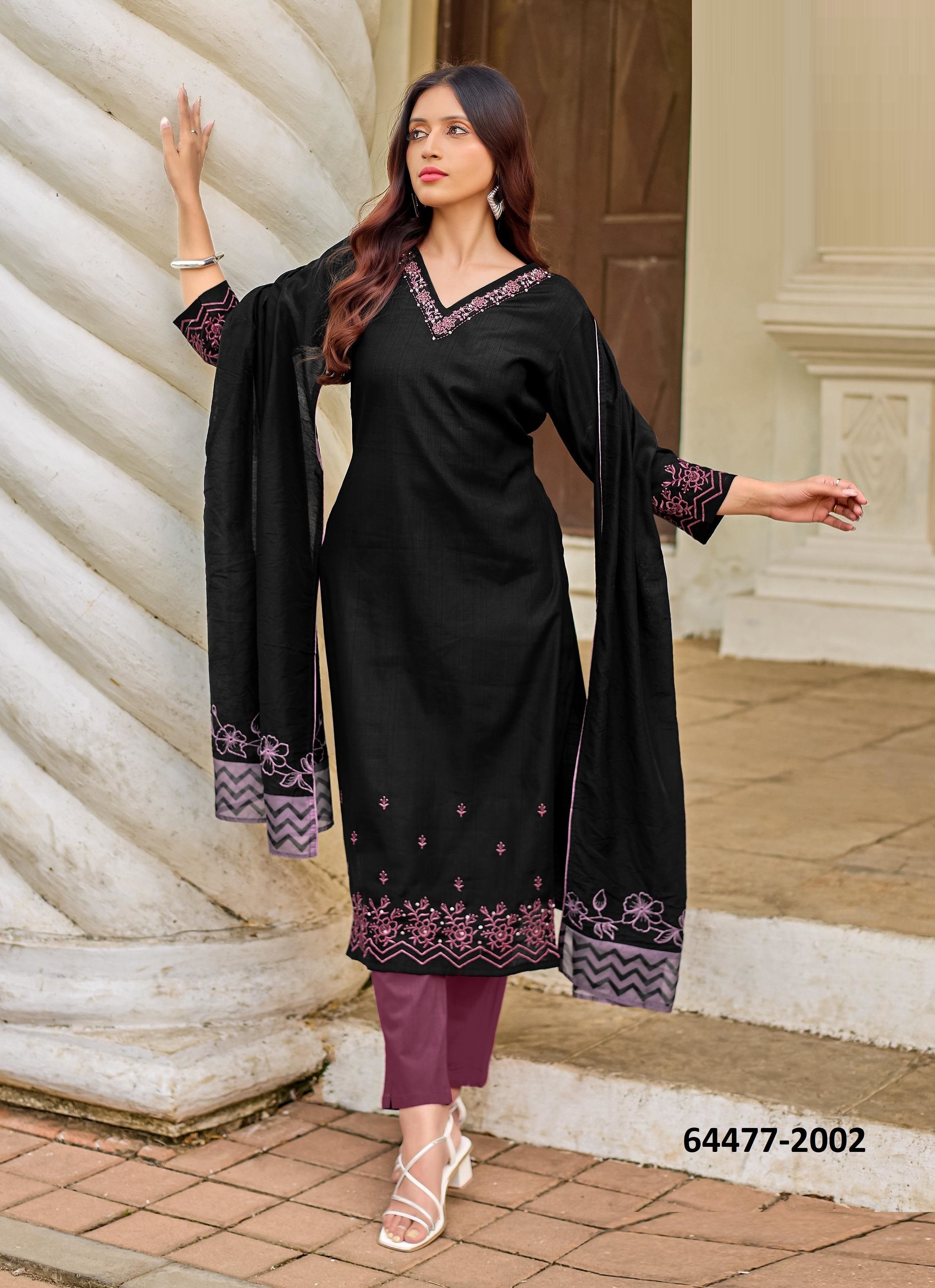 ROOPKALA - Catalog # 64477 (Set of 6 Readymade Salwar Suits)