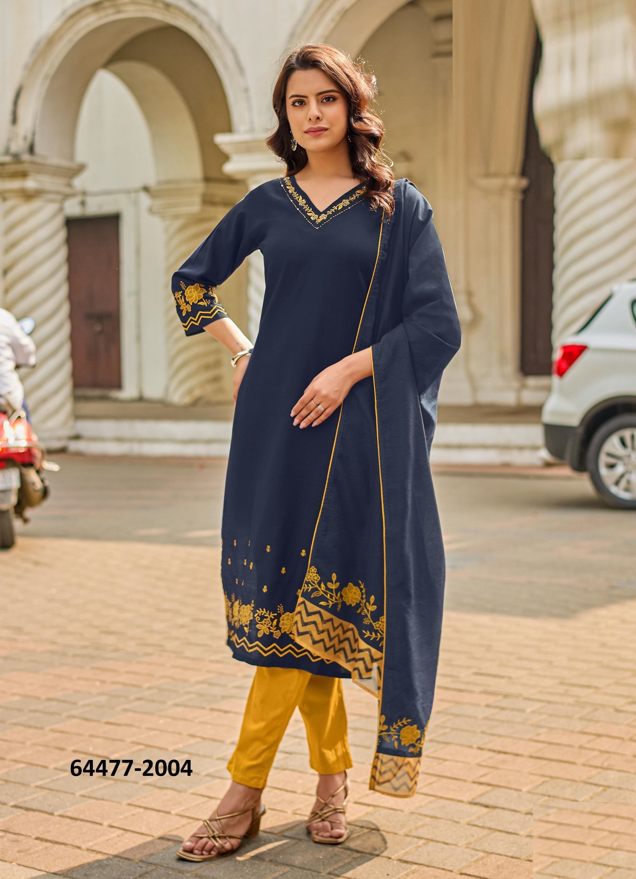 ROOPKALA - Catalog # 64477 (Set of 6 Readymade Salwar Suits)