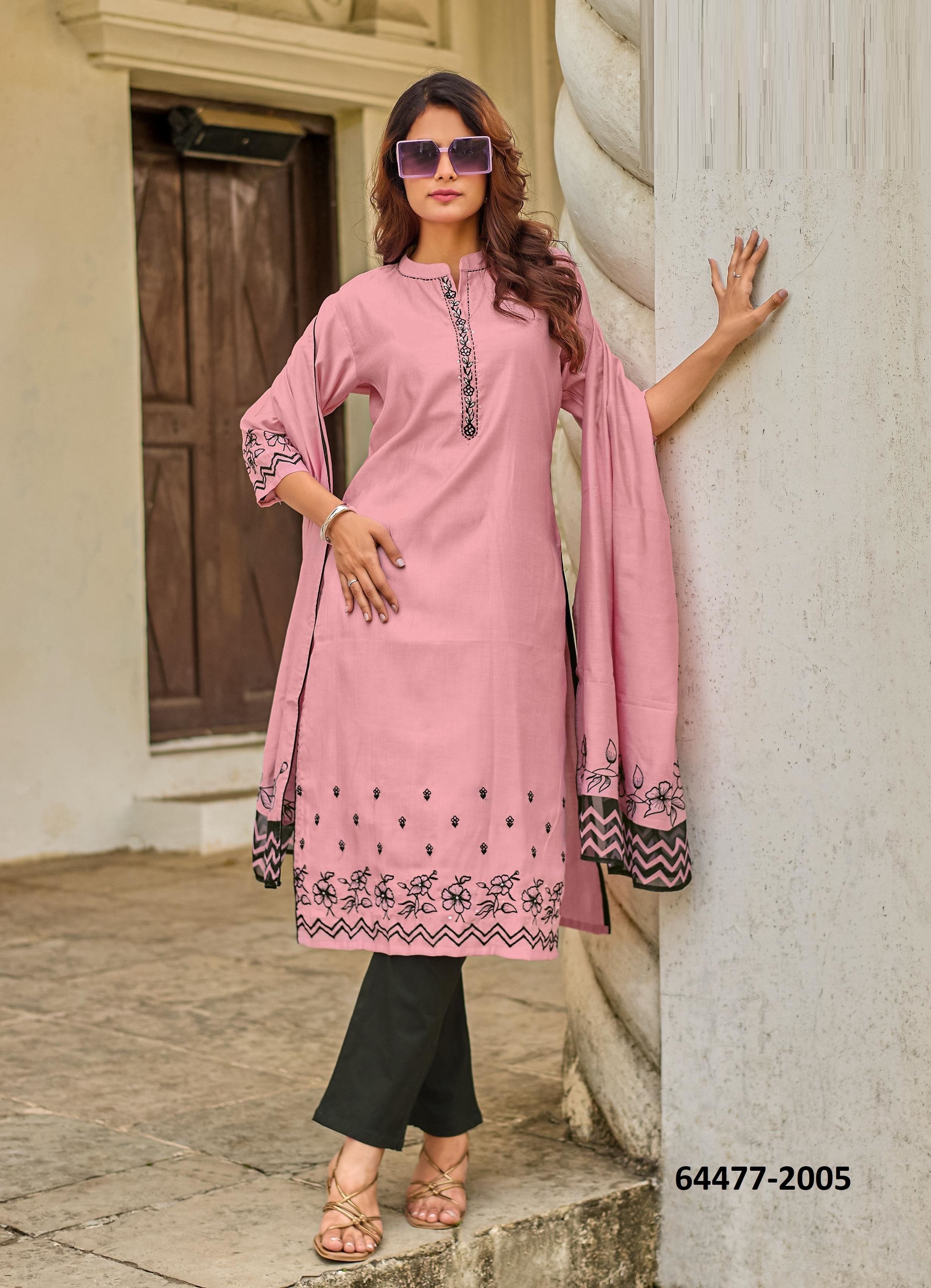 ROOPKALA - Catalog # 64477 (Set of 6 Readymade Salwar Suits)