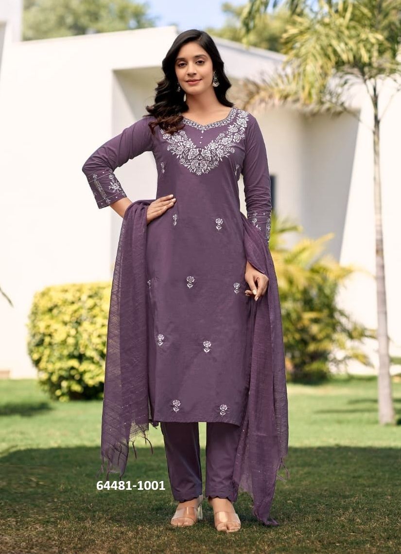 TRISHA - Catalog # 64481 (Set of 4 Readymade Salwar Suits) TRISHA - Catalog # 64481 (Set of 4 Readymade Salwar Suits)