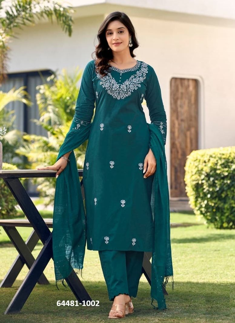 TRISHA - Catalog # 64481 (Set of 4 Readymade Salwar Suits) TRISHA - Catalog # 64481 (Set of 4 Readymade Salwar Suits)