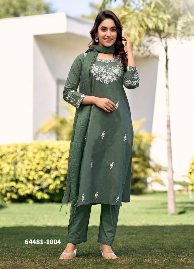 TRISHA - Catalog # 64481 (Set of 4 Readymade Salwar Suits) TRISHA - Catalog # 64481 (Set of 4 Readymade Salwar Suits)