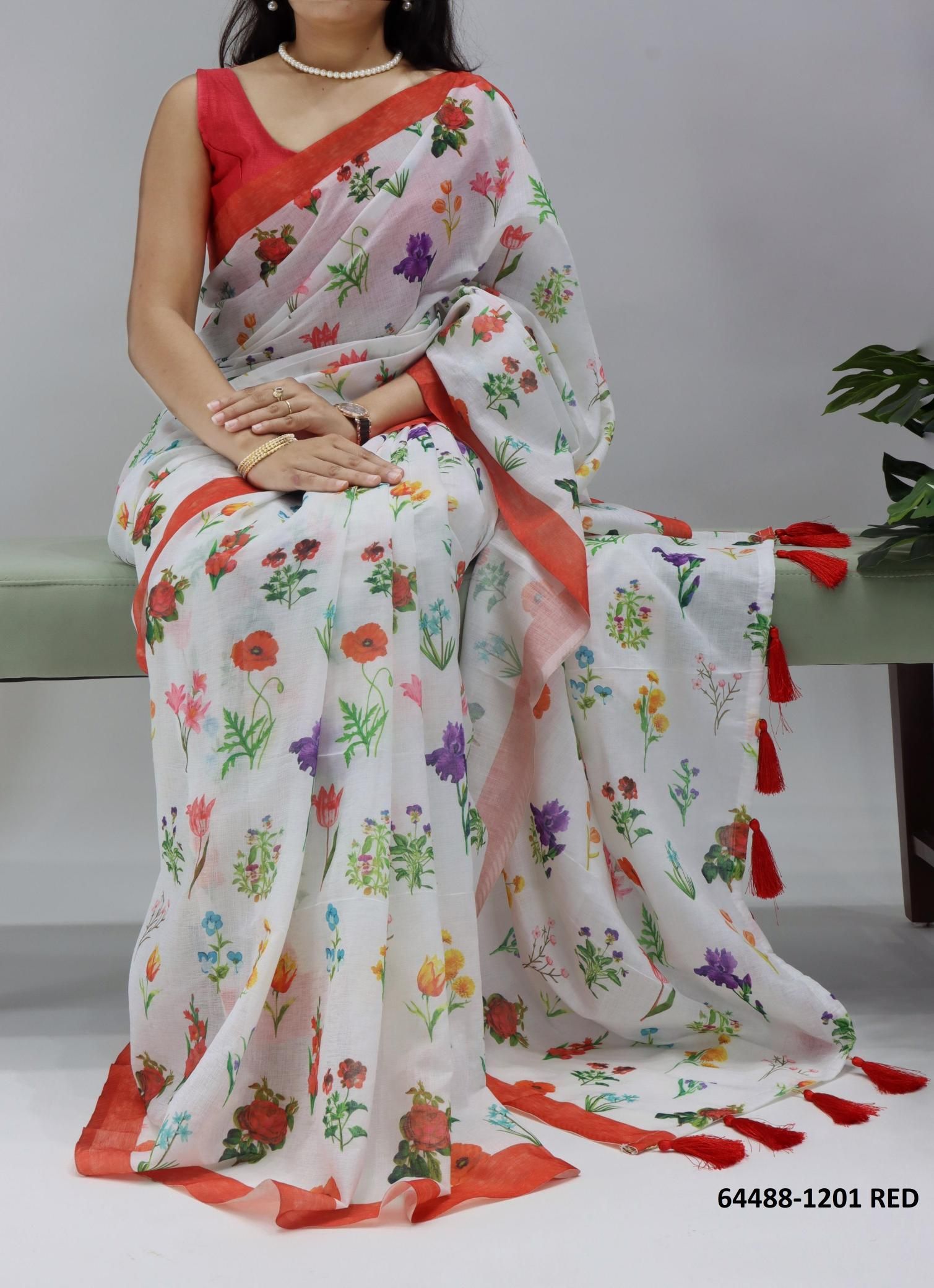 SERIES 1201 - Catalog # 64488 (Set of 3 Sarees)