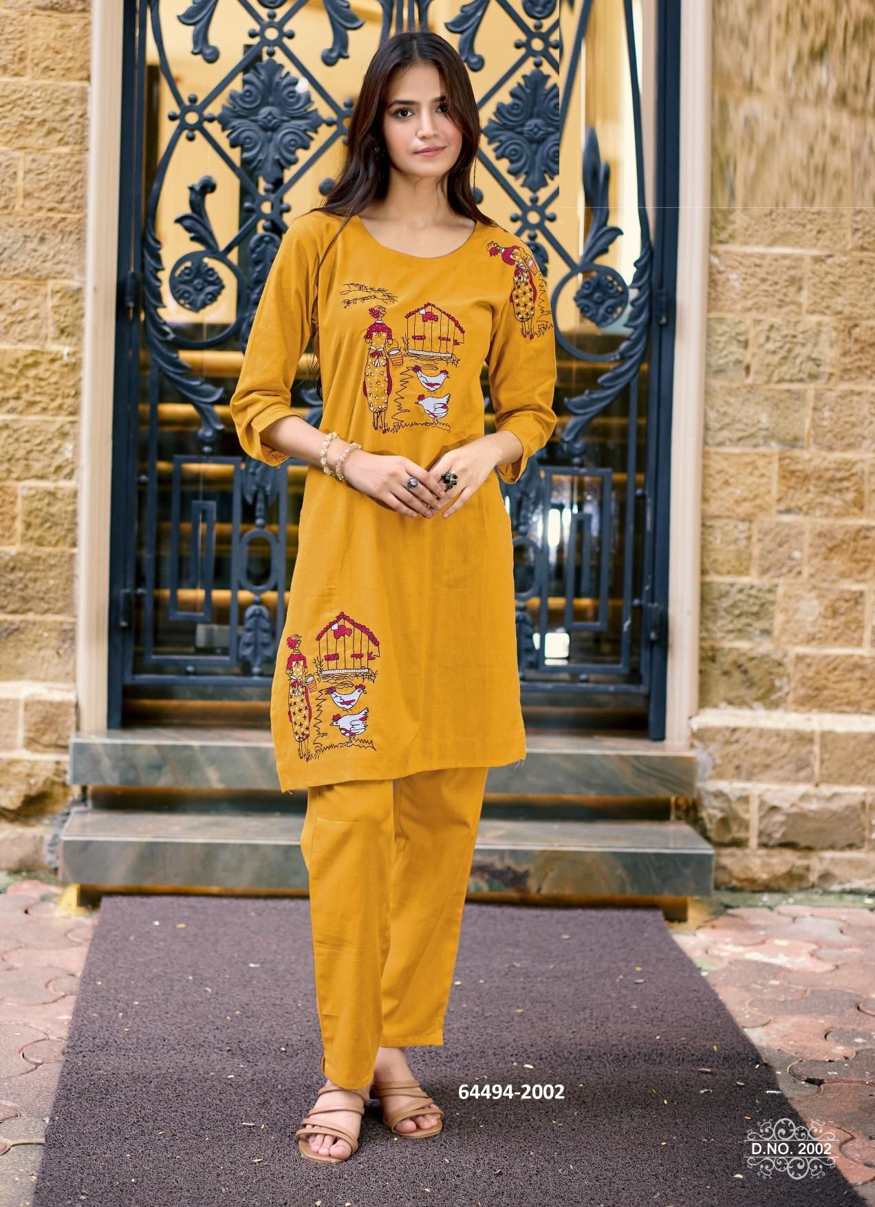 SHIVANGI - Catalog # 64494 (Set of 6 Tops With Bottoms)