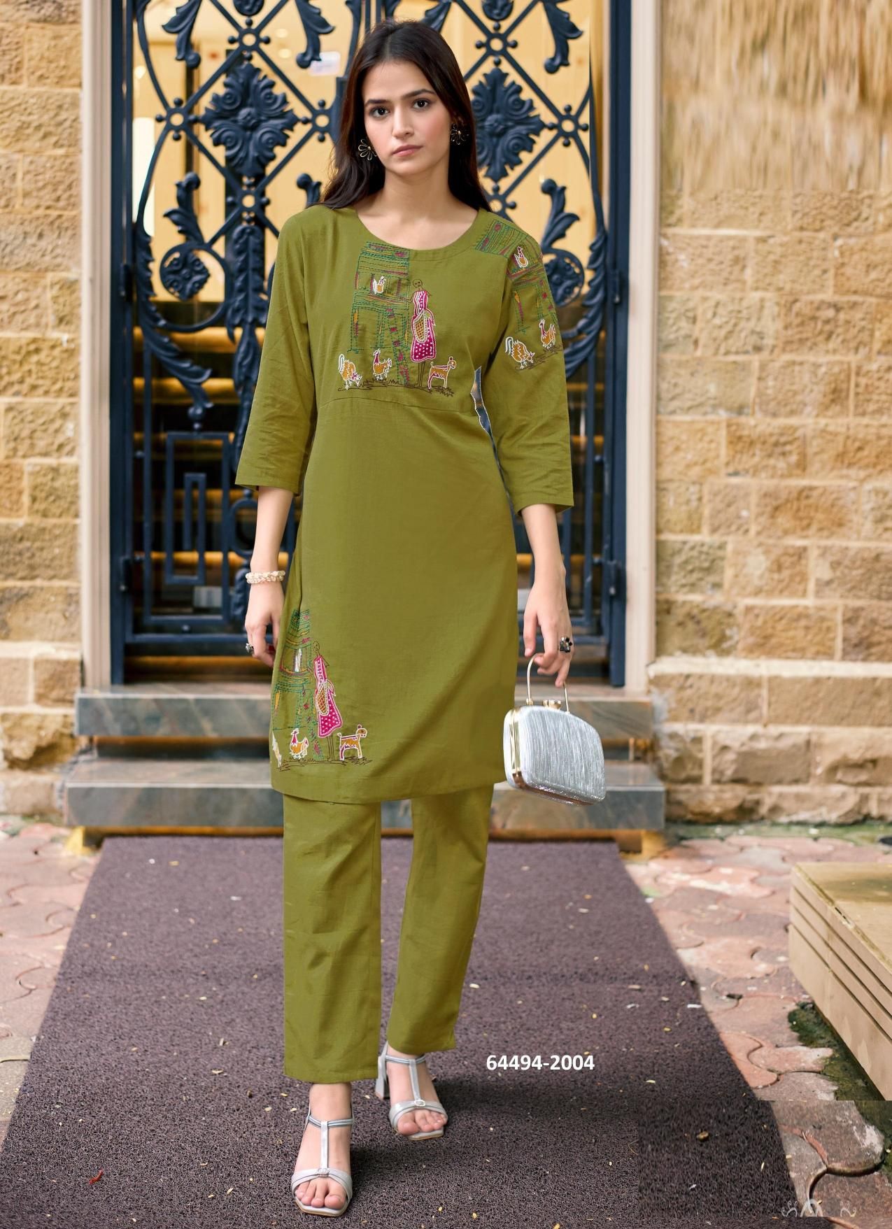 SHIVANGI - Catalog # 64494 (Set of 6 Tops With Bottoms)