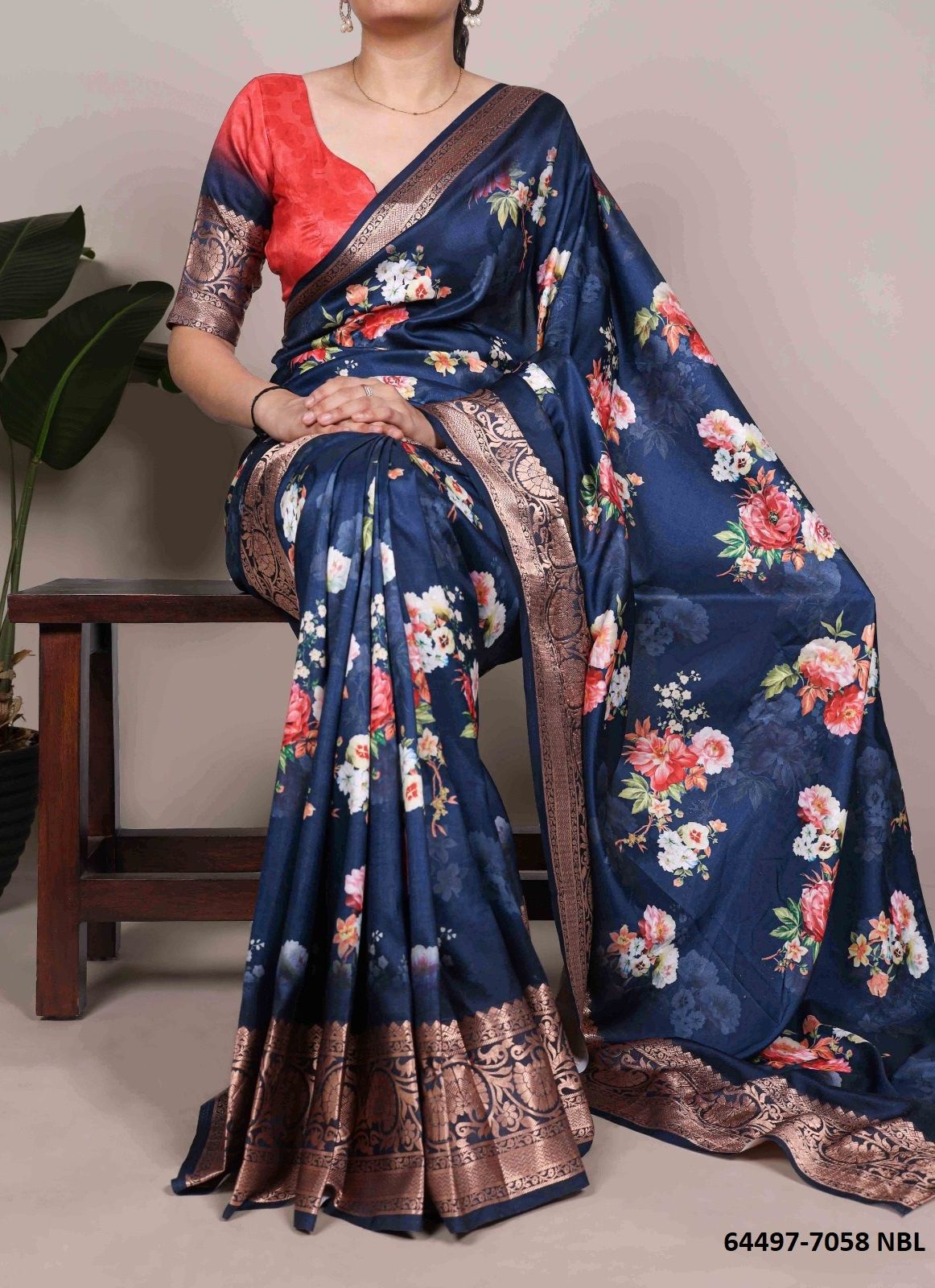 SERIES 7058 - Catalog # 64497 (Set of 4 Sarees)