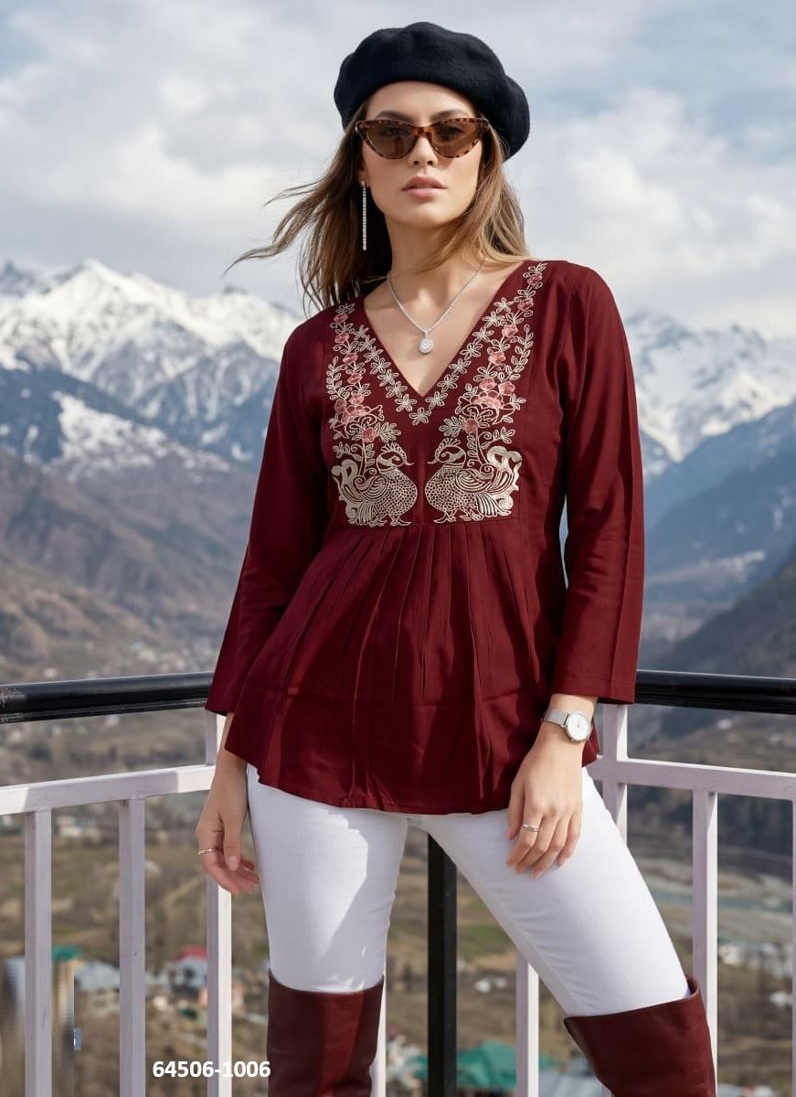 PULPY 16 - Catalog # 64506 (Set of 6 Readymade Women's Kurtis / Tops) PULPY 16 - Catalog # 64506 (Set of 6 Readymade Women's Kurtis / Tops)