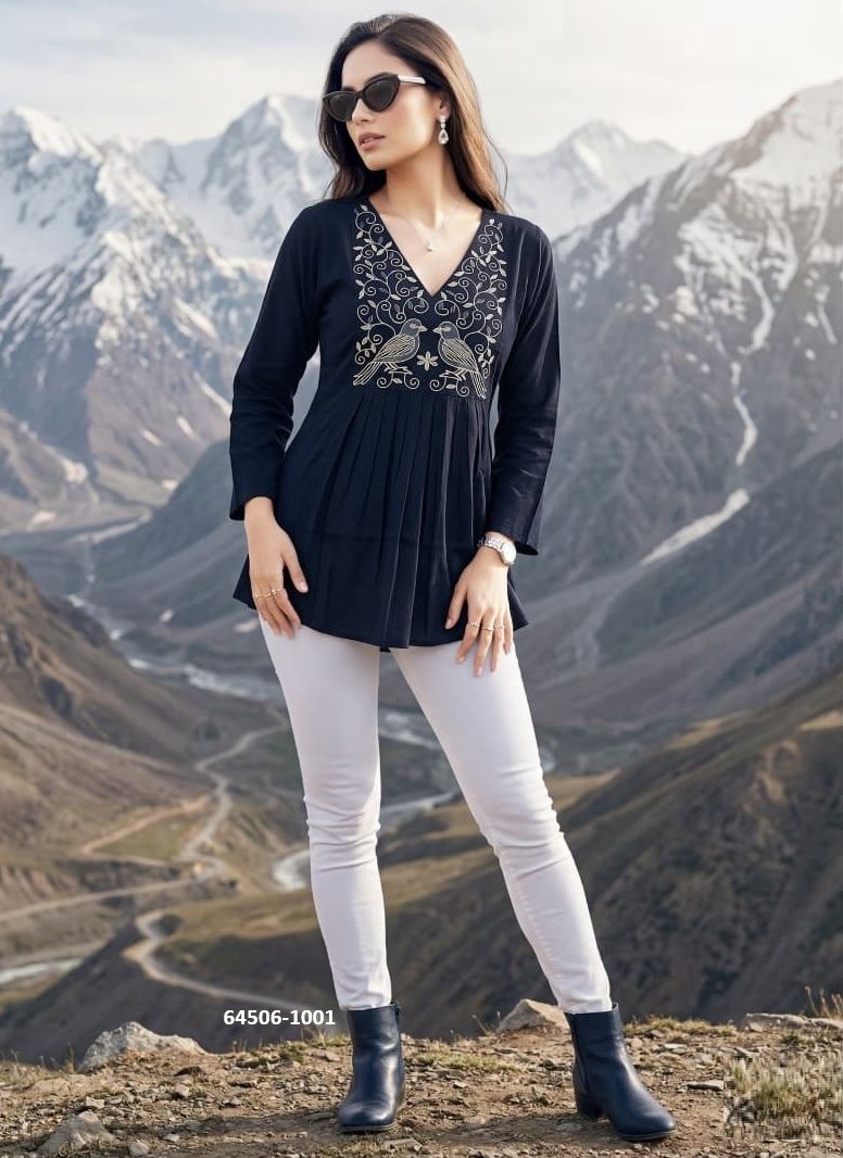 PULPY 16 - Catalog # 64506 (Set of 6 Readymade Women's Kurtis / Tops) PULPY 16 - Catalog # 64506 (Set of 6 Readymade Women's Kurtis / Tops)
