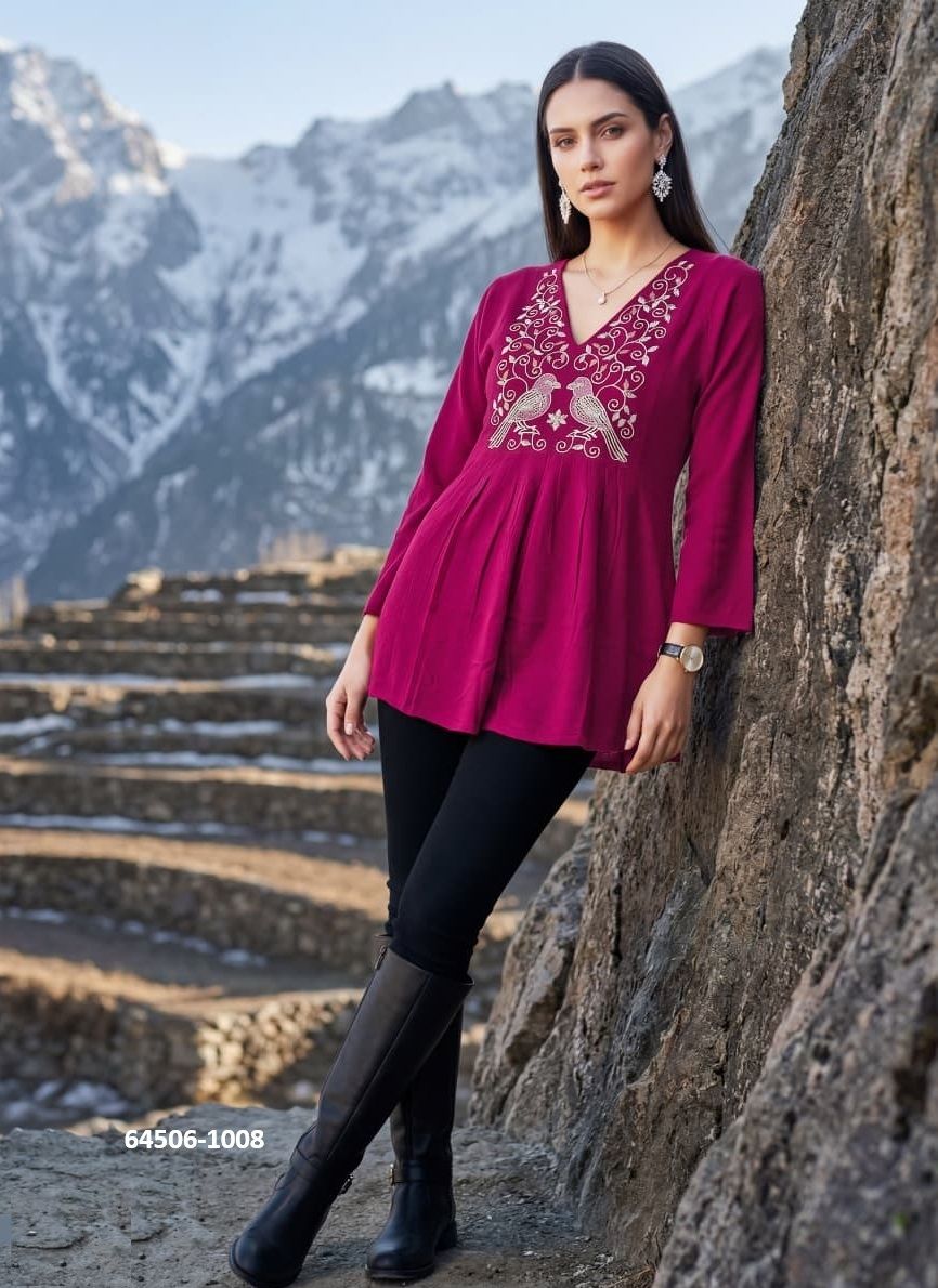 PULPY 16 - Catalog # 64506 (Set of 6 Readymade Women's Kurtis / Tops) PULPY 16 - Catalog # 64506 (Set of 6 Readymade Women's Kurtis / Tops)