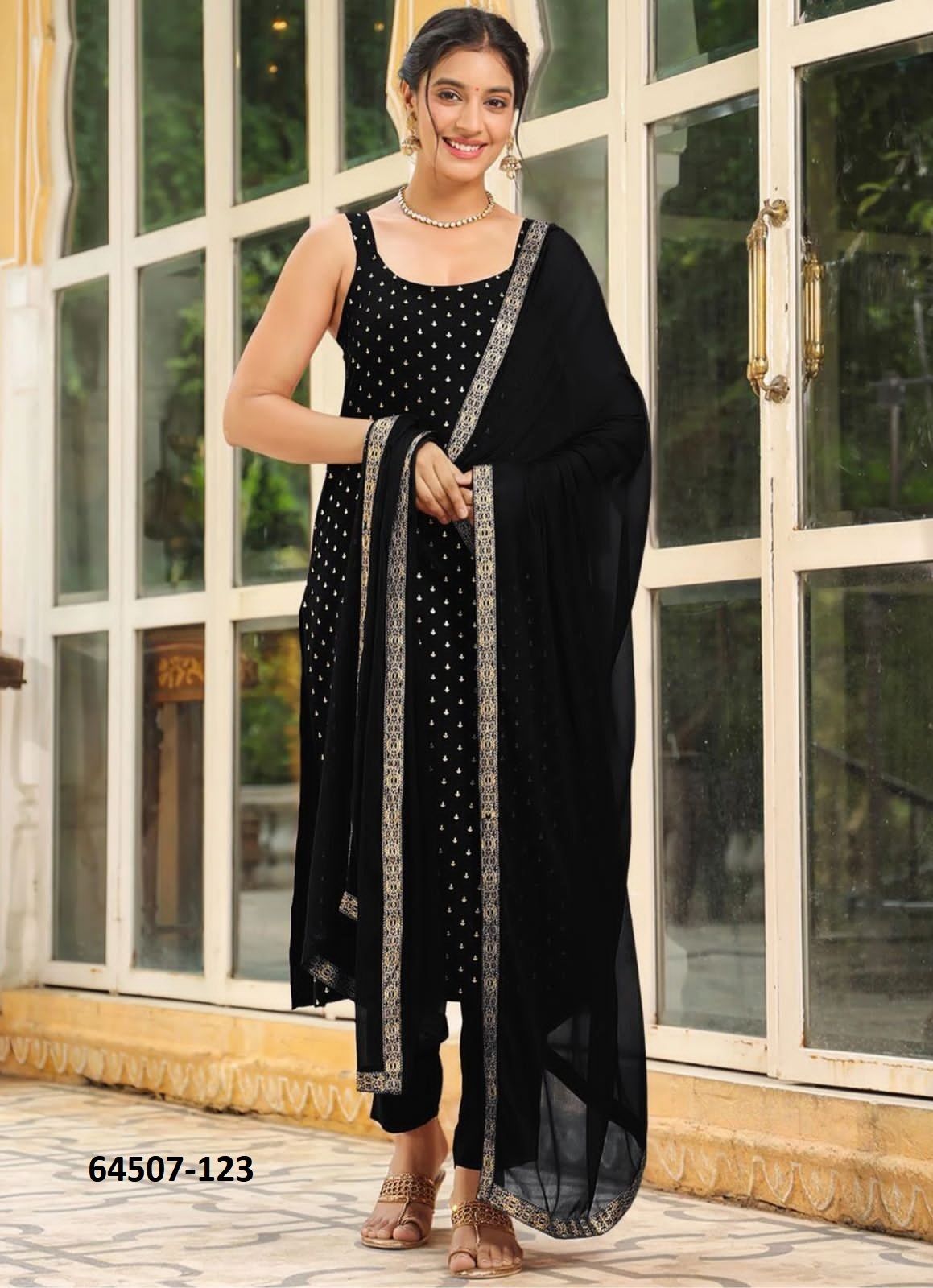 SERIES 1041 - Catalog # 64507 (Set of 4 Readymade Salwar Suits) SERIES 1041 - Catalog # 64507 (Set of 4 Readymade Salwar Suits)
