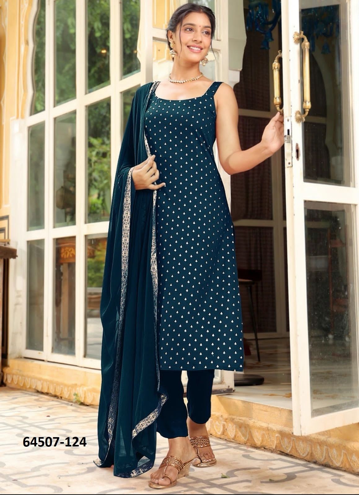 SERIES 1041 - Catalog # 64507 (Set of 4 Readymade Salwar Suits) SERIES 1041 - Catalog # 64507 (Set of 4 Readymade Salwar Suits)