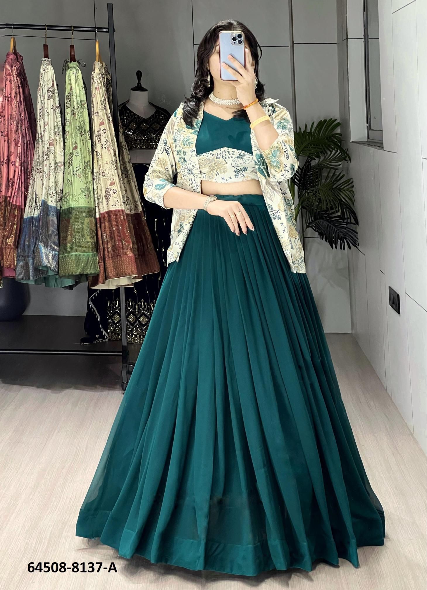 SERIES 8137 - Catalog # 64508 (Set of 7 Readymade Lehengas) SERIES 8137 - Catalog # 64508 (Set of 7 Readymade Lehengas)