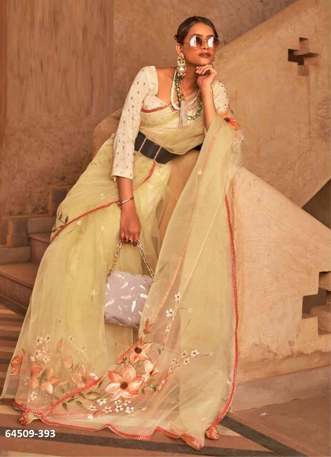 CANVAS - Catalog # 64509 (Set of 8 Sarees) CANVAS - Catalog # 64509 (Set of 8 Sarees)