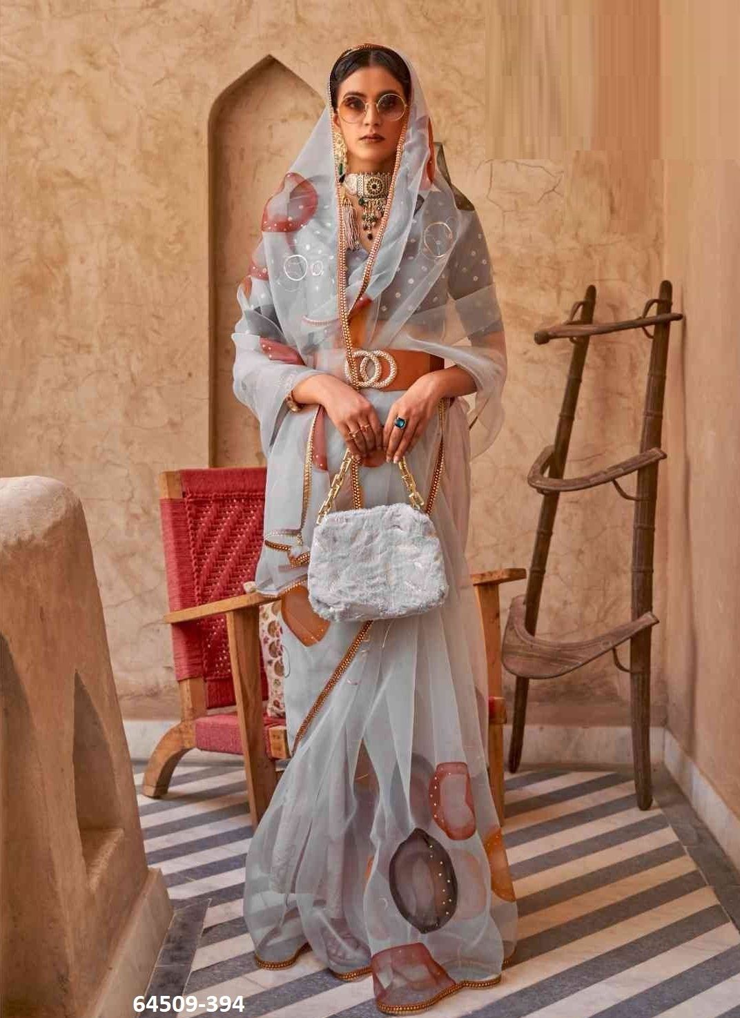 CANVAS - Catalog # 64509 (Set of 8 Sarees) CANVAS - Catalog # 64509 (Set of 8 Sarees)