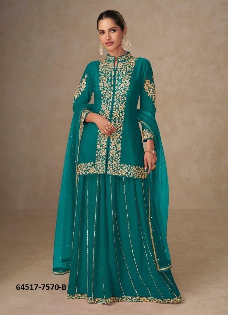 SHAHNAZ - Catalog # 64517 (Set of 4 Readymade Salwar Suits) SHAHNAZ - Catalog # 64517 (Set of 4 Readymade Salwar Suits)