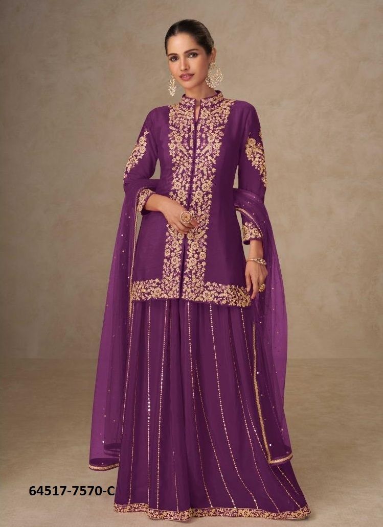 SHAHNAZ - Catalog # 64517 (Set of 4 Readymade Salwar Suits) SHAHNAZ - Catalog # 64517 (Set of 4 Readymade Salwar Suits)