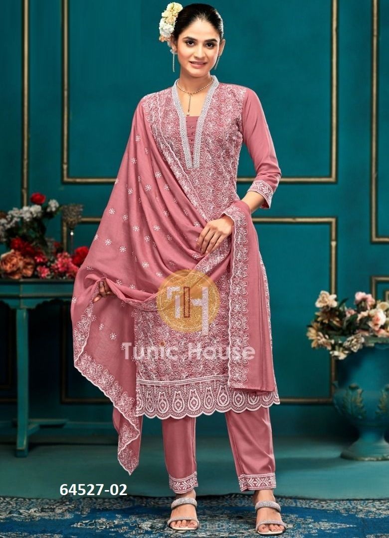 MULBERRY - Catalog # 64527 (Set of 7 SIZE-SETS [Readymade Salwar Suits])