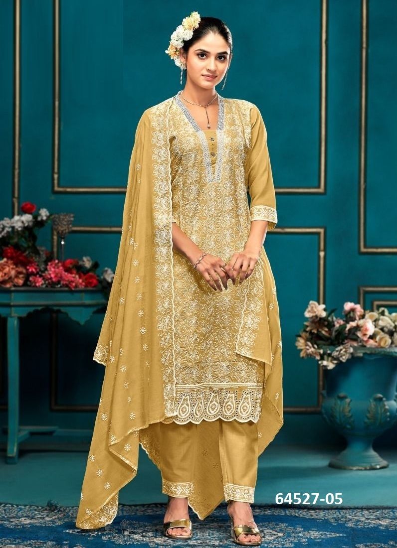 MULBERRY - Catalog # 64527 (Set of 7 SIZE-SETS [Readymade Salwar Suits])