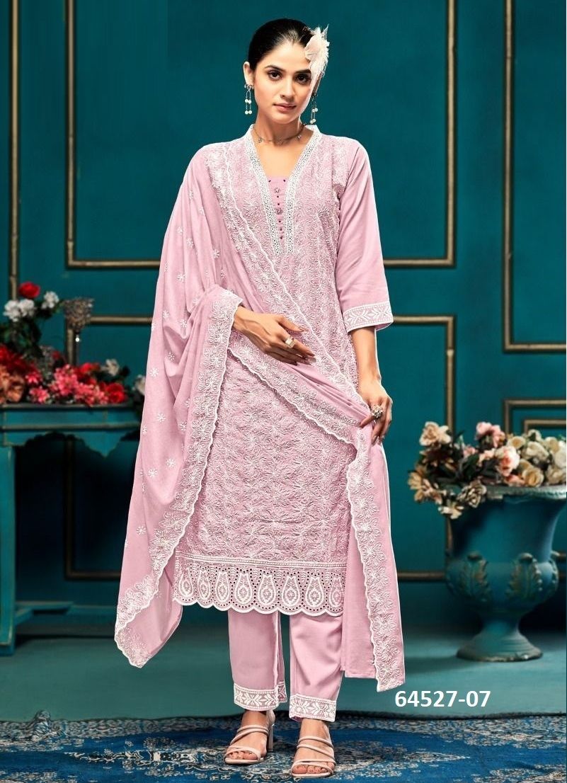 MULBERRY - Catalog # 64527 (Set of 7 SIZE-SETS [Readymade Salwar Suits])