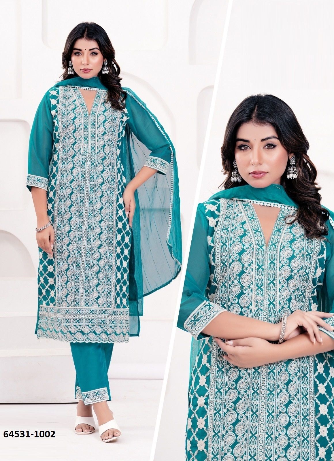 SHANAYA - Catalog # 64531 (Set of 4 SIZE-SETS [Readymade Salwar Suits])