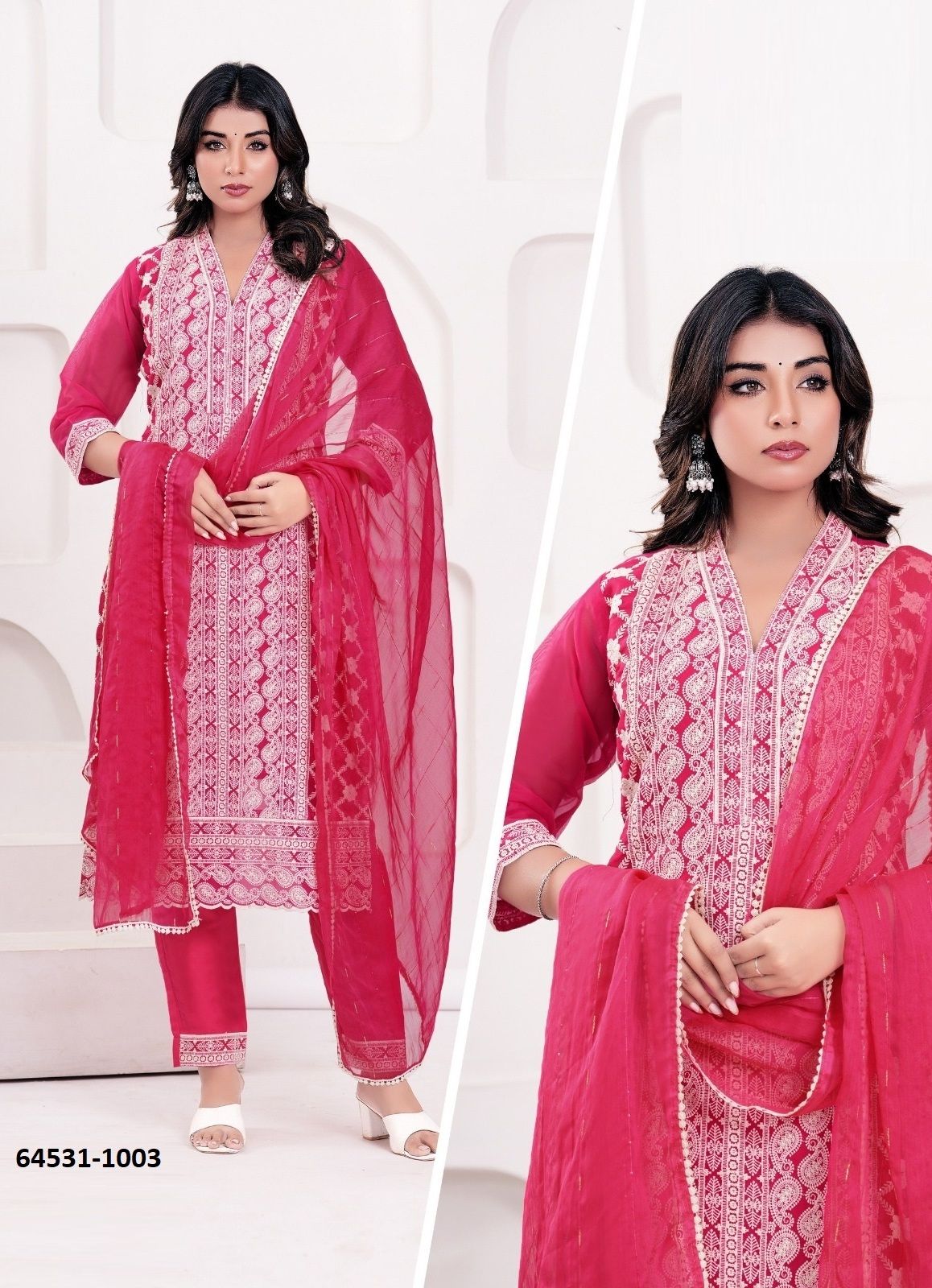 SHANAYA - Catalog # 64531 (Set of 4 SIZE-SETS [Readymade Salwar Suits])