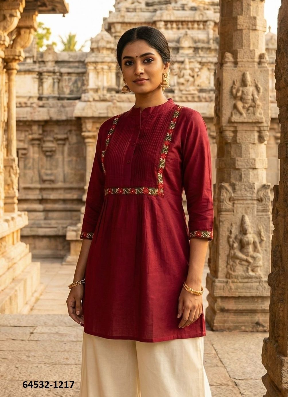CHARMI 1 - Catalog # 64532 (Set of 6 Readymade Women's Kurtis / Tops)