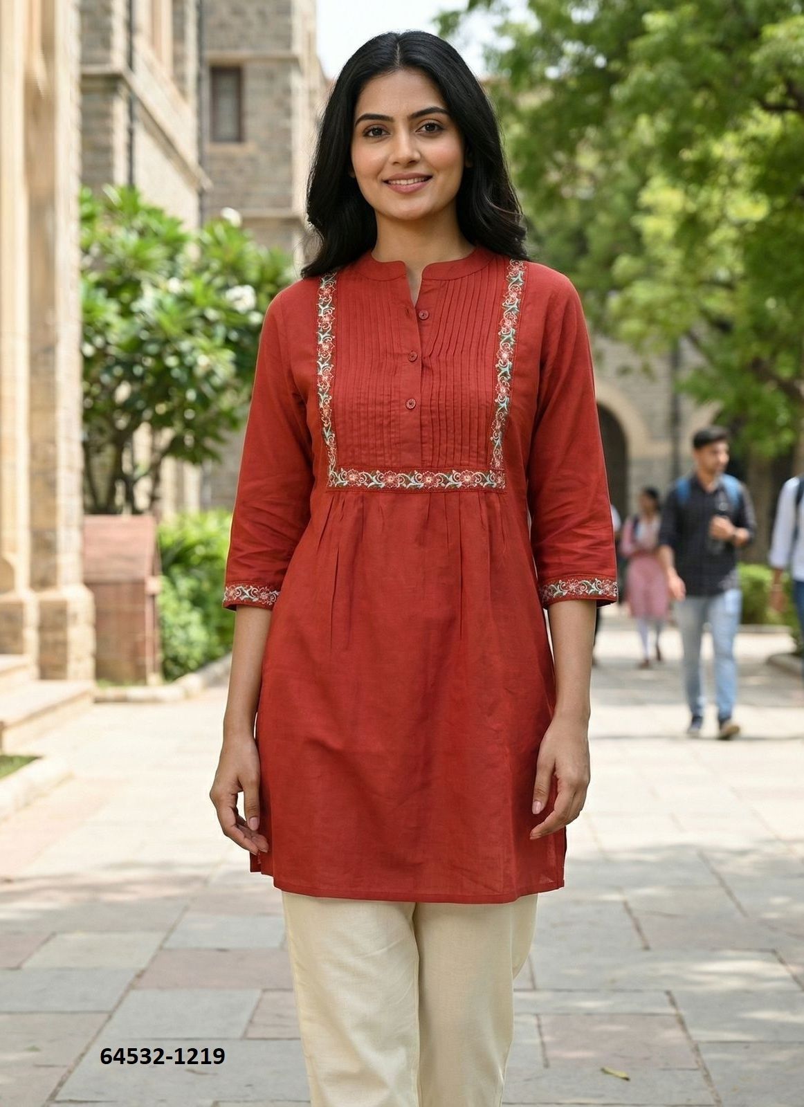 CHARMI 1 - Catalog # 64532 (Set of 6 Readymade Women's Kurtis / Tops)