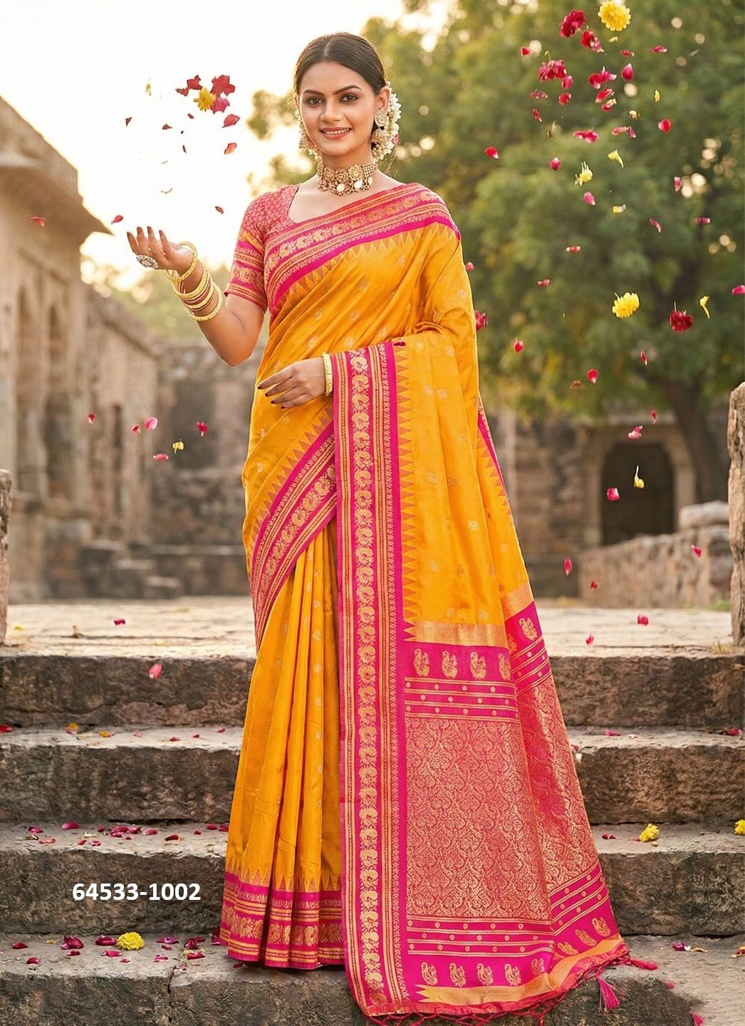 KANCHIVARAM - Catalog # 64533 (Set of 6 Sarees) KANCHIVARAM - Catalog # 64533 (Set of 6 Sarees)