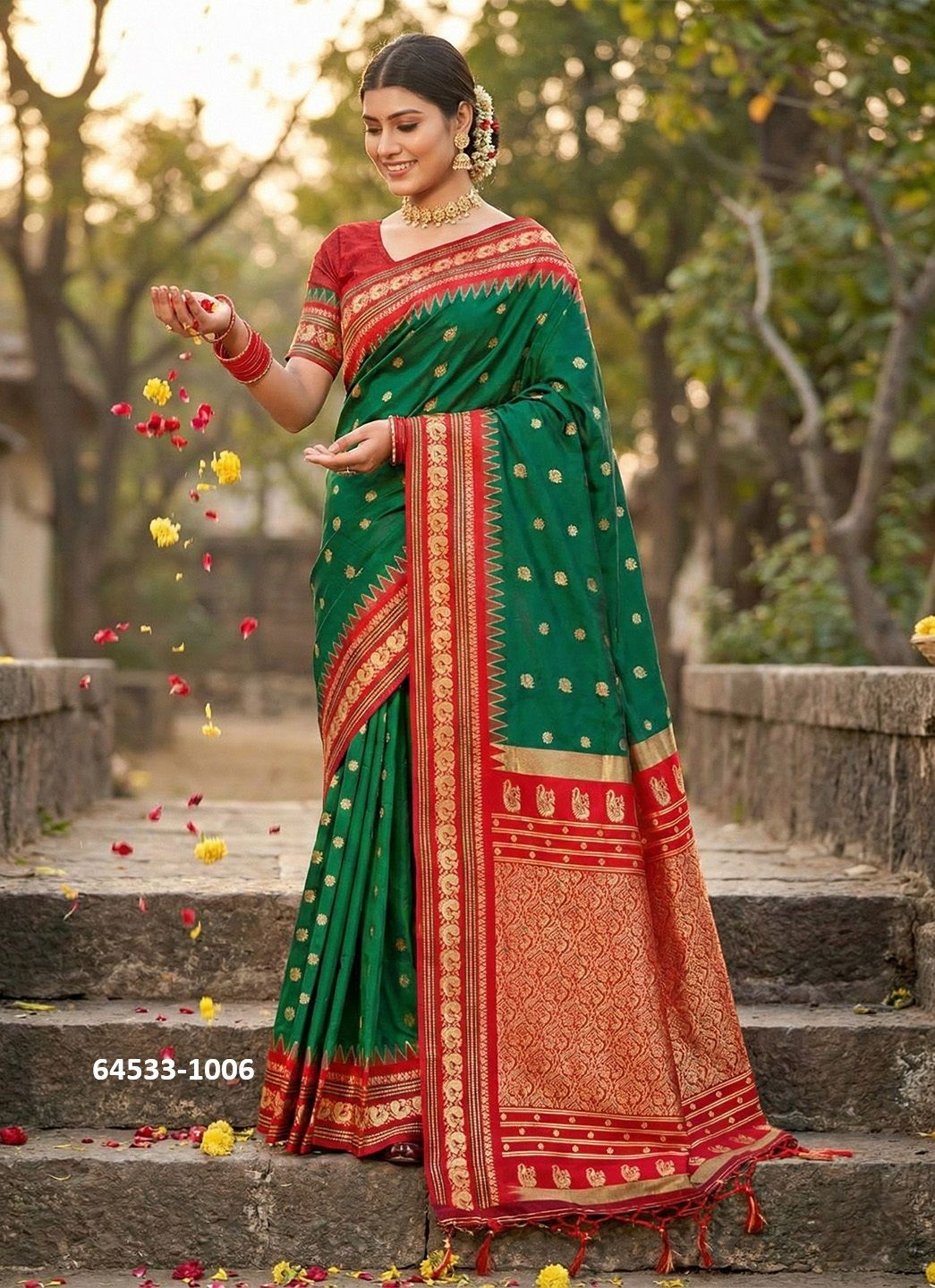 KANCHIVARAM - Catalog # 64533 (Set of 6 Sarees) KANCHIVARAM - Catalog # 64533 (Set of 6 Sarees)