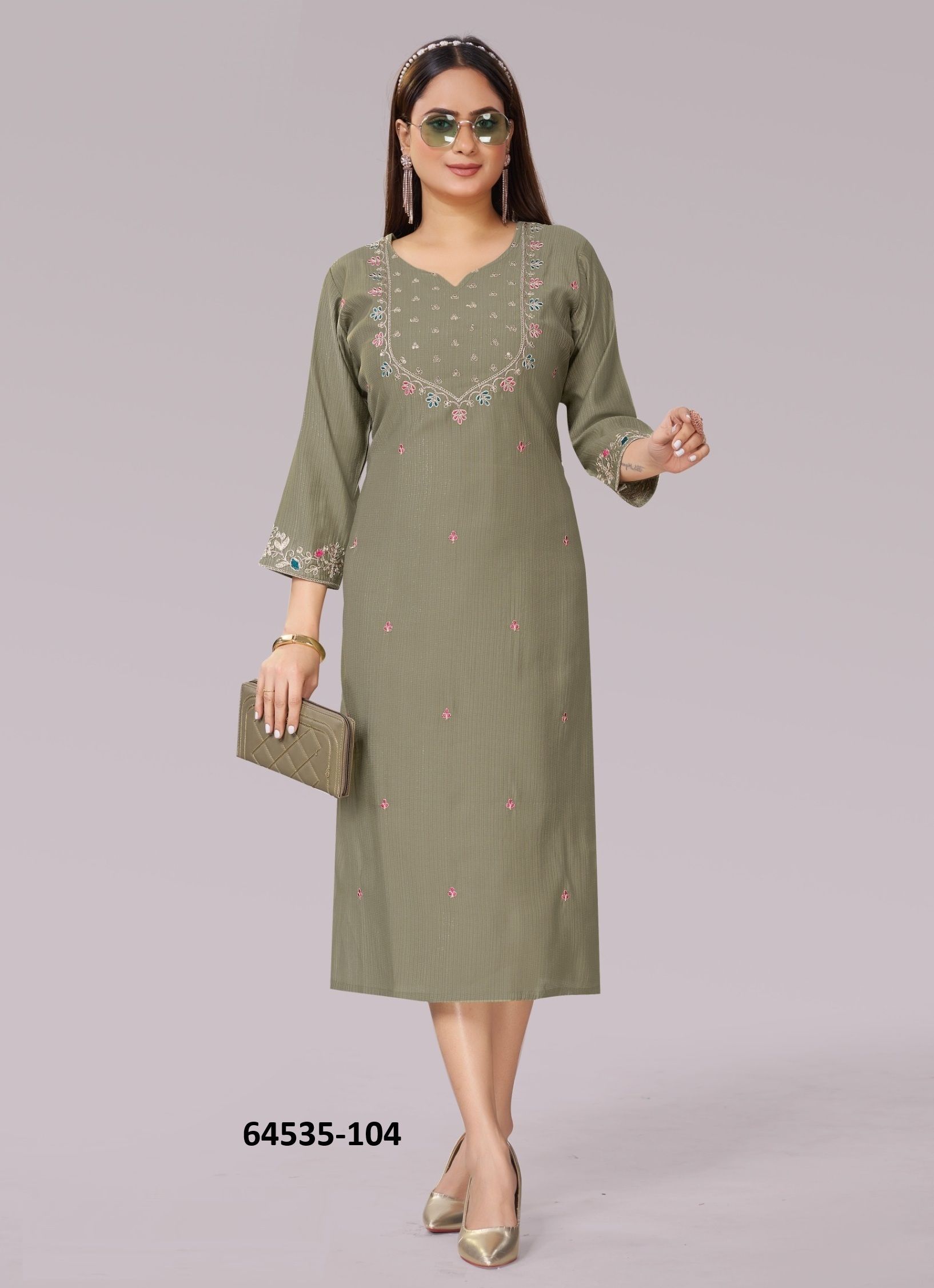 KIARA - Catalog # 64535 (Set of 6 Readymade Women's Kurtis / Tops) KIARA - Catalog # 64535 (Set of 6 Readymade Women's Kurtis / Tops)