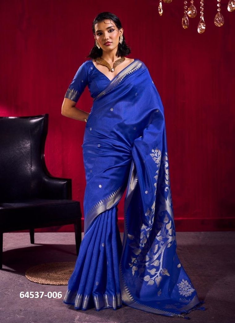 BLUE TAXI - Catalog # 64537 (Set of 6 Sarees)