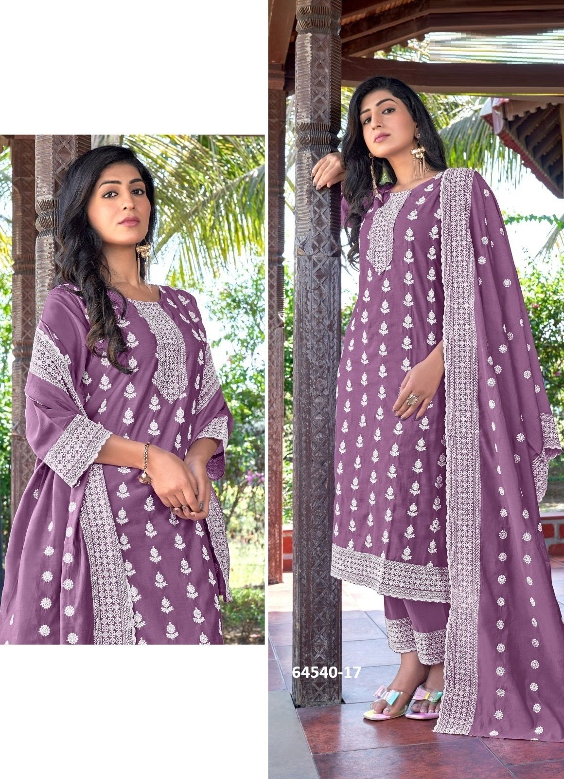 ZARA 3 - Catalog # 64540 (Set of 4 SIZE-SETS [Readymade Salwar Suits])