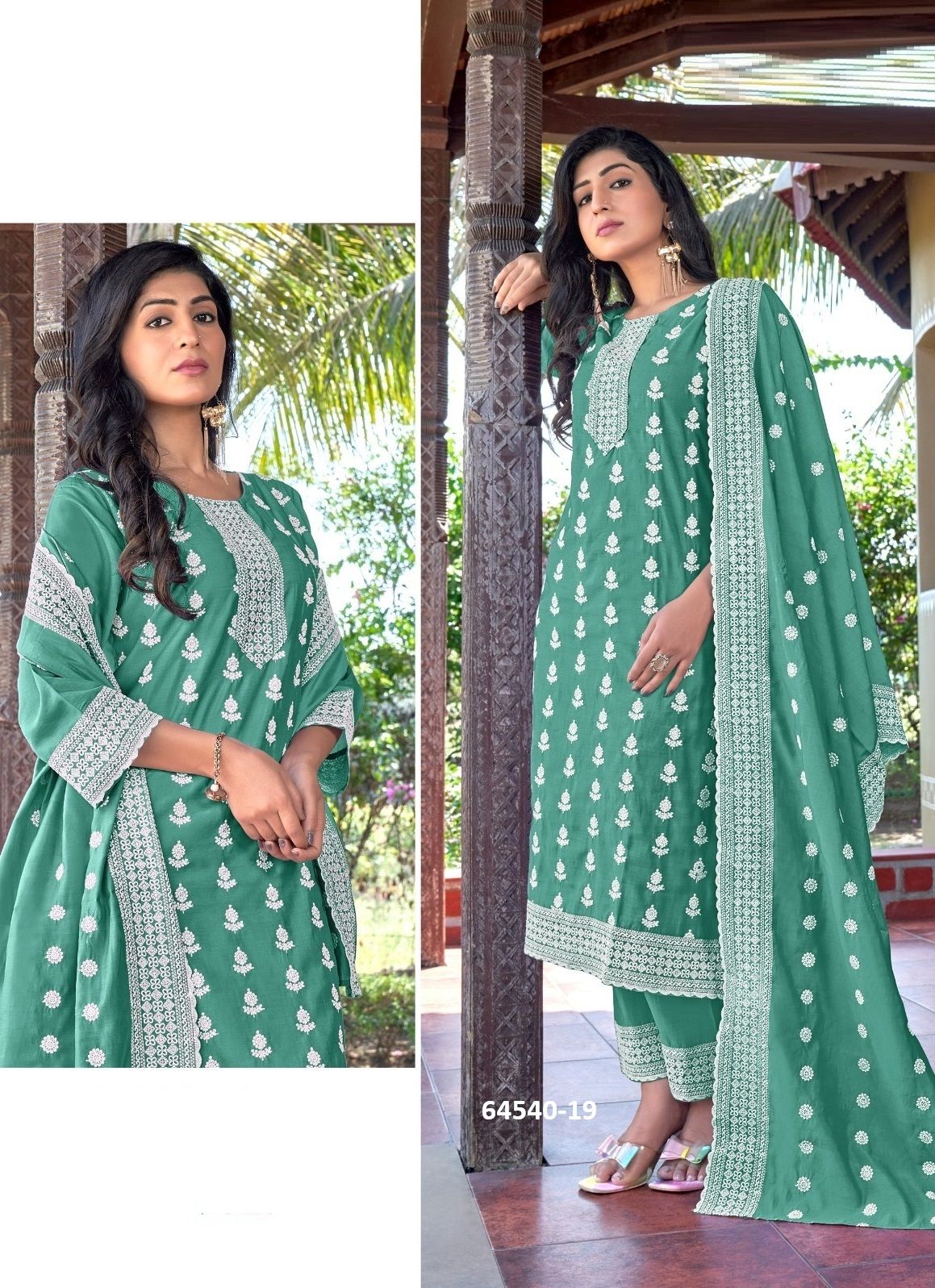 ZARA 3 - Catalog # 64540 (Set of 4 SIZE-SETS [Readymade Salwar Suits])