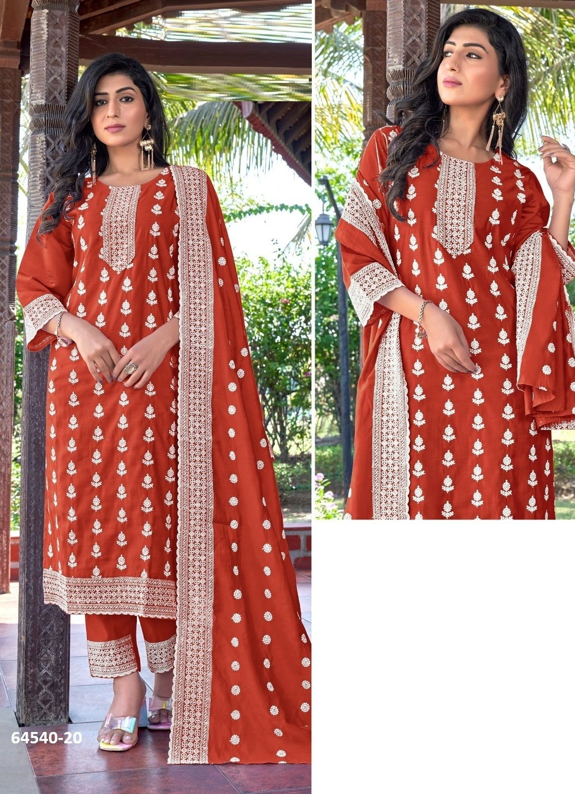 ZARA 3 - Catalog # 64540 (Set of 4 SIZE-SETS [Readymade Salwar Suits])