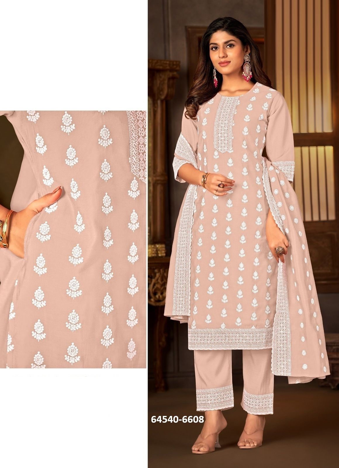 ZARA 3 - Catalog # 64540 (Set of 4 SIZE-SETS [Readymade Salwar Suits])