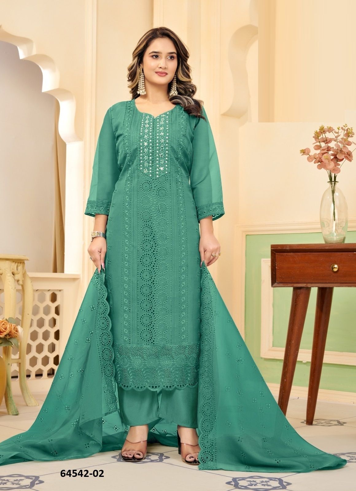 KOYAL - Catalog # 64542 (Set of 4 SIZE-SETS [Readymade Salwar Suits])