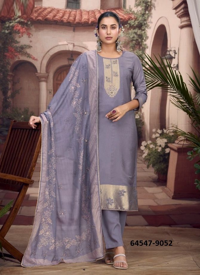 ADIRA - Catalog # 64547 (Set of 4 Semi-Stitched / Un-Stitched Suits)