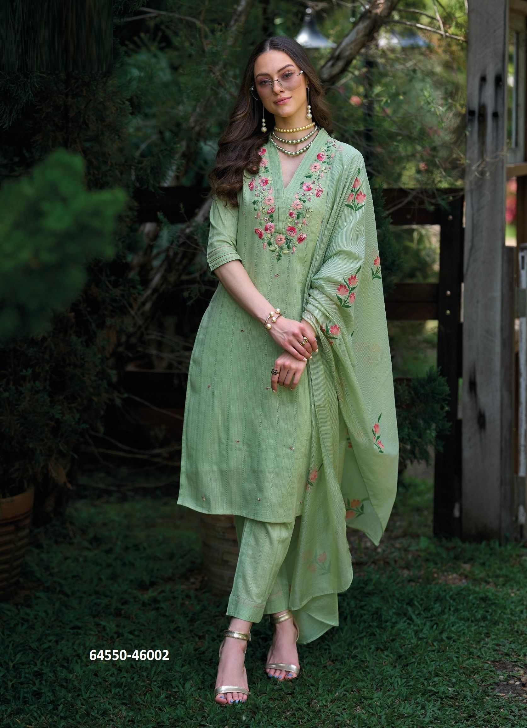 SUMMER GARDEN - Catalog # 64550 (Set of 4 Readymade Salwar Suits) SUMMER GARDEN - Catalog # 64550 (Set of 4 Readymade Salwar Suits)
