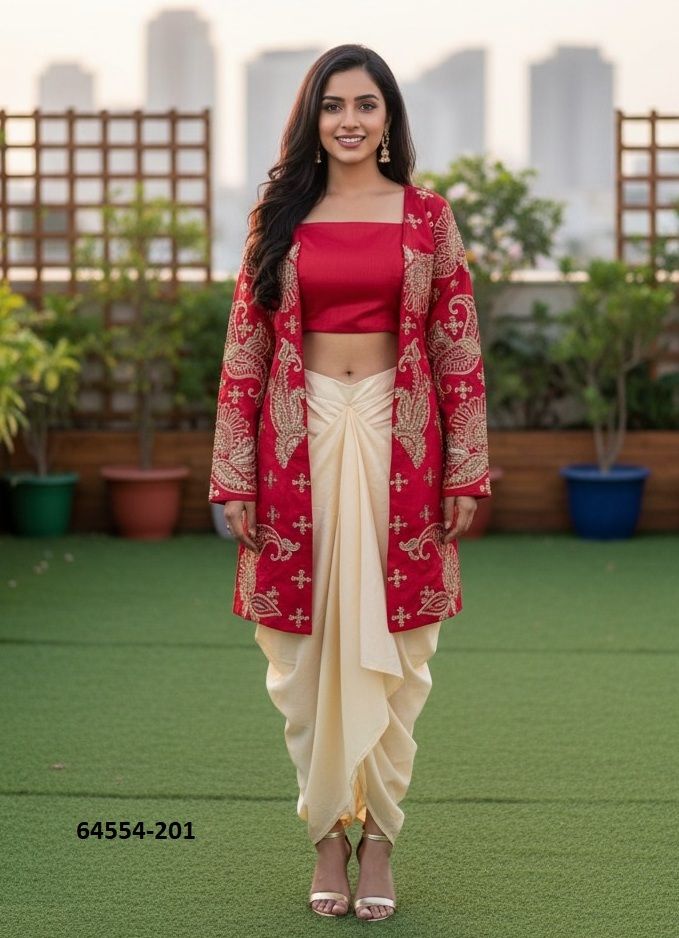 SERIES 200-201 - Catalog # 64554 (Set of 3 Indo-Western Outfits) SERIES 200-201 - Catalog # 64554 (Set of 3 Indo-Western Outfits)