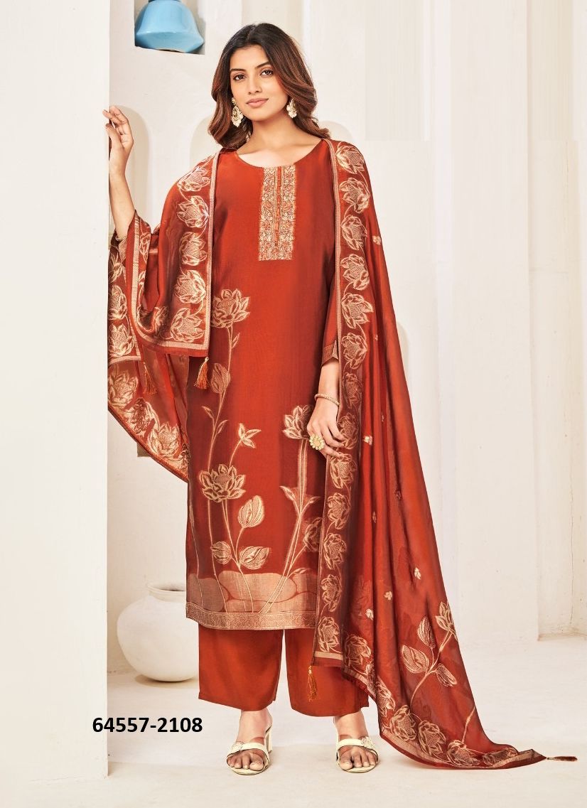KOMAL - Catalog # 64557 (Set of 4 SIZE-SETS [Readymade Salwar Suits])