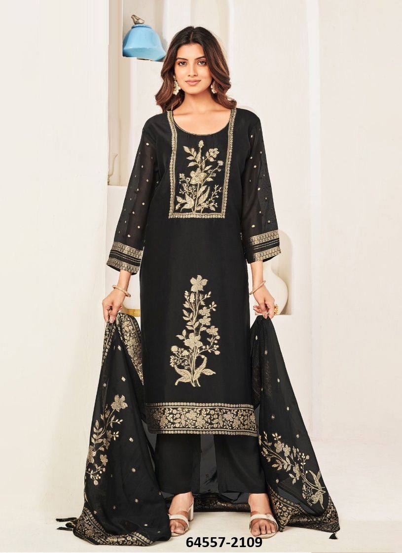 KOMAL - Catalog # 64557 (Set of 4 SIZE-SETS [Readymade Salwar Suits])